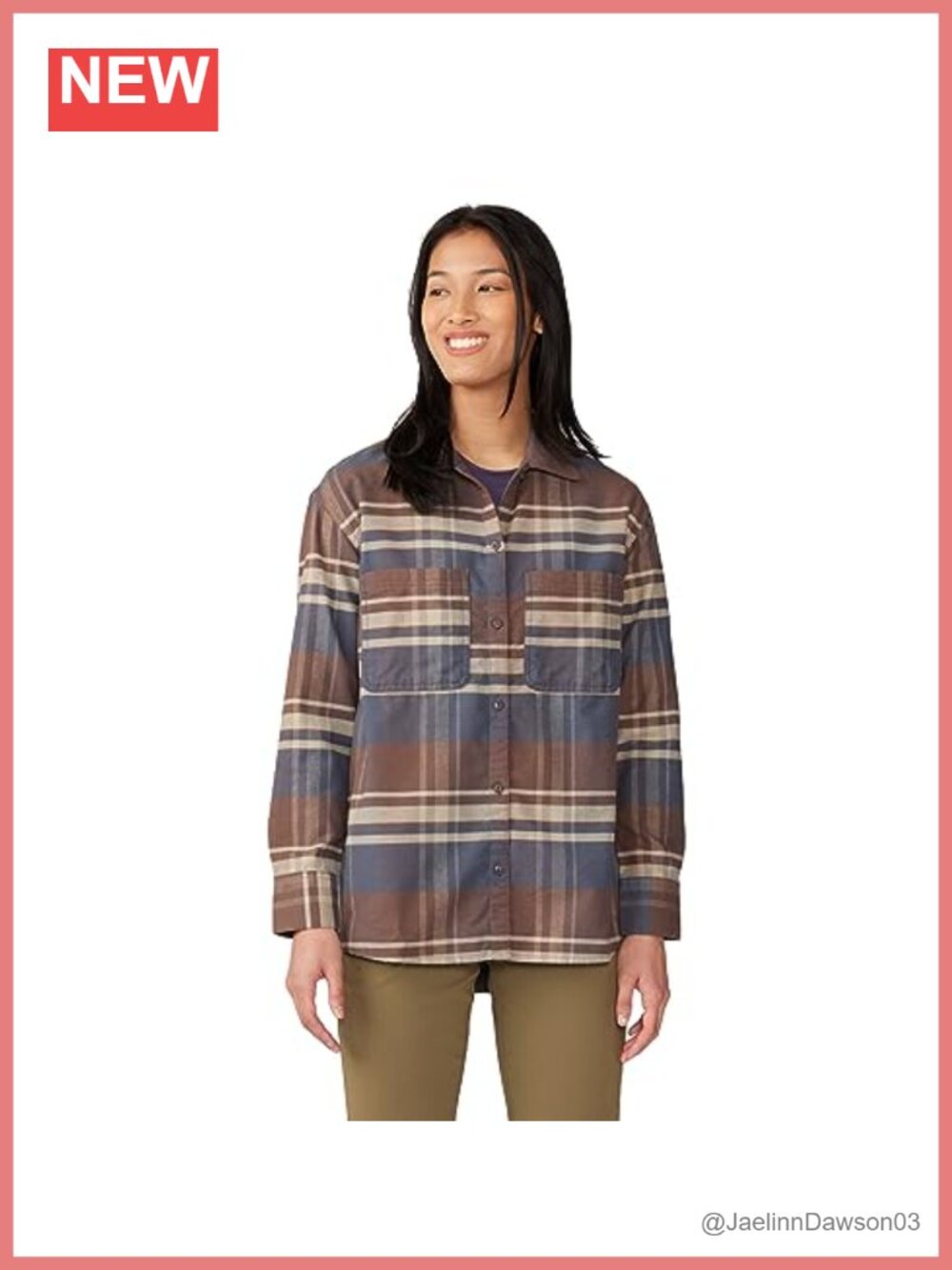 Mountain Hardwear Flannel Button Down Shirt Relaxed Fit Chest Pockets